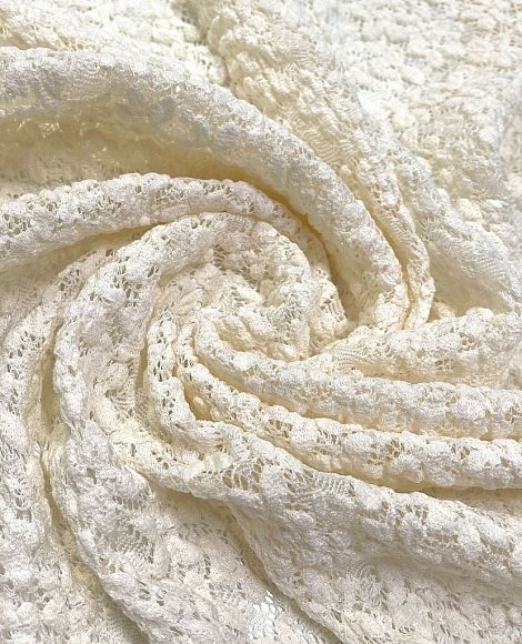 Гипюр-кружево цветок сливочный
